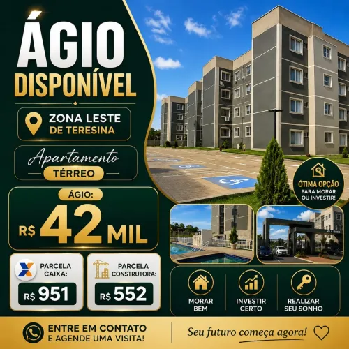Apartamento para Venda em Teresina, Verde Lar, 2 dormitórios, 1 banheiro