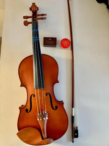 Viola de Arco Cecilio CVA-400 (Madeira Maciça) + Espaleira KUN + Breu Millant