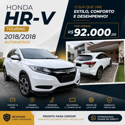 Honda HR-V Touring 1.8 Flexone 16V 5P Aut. 2018