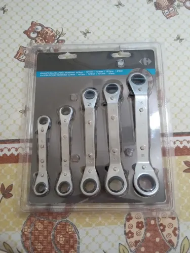 Conjunto de chave catraca reversível