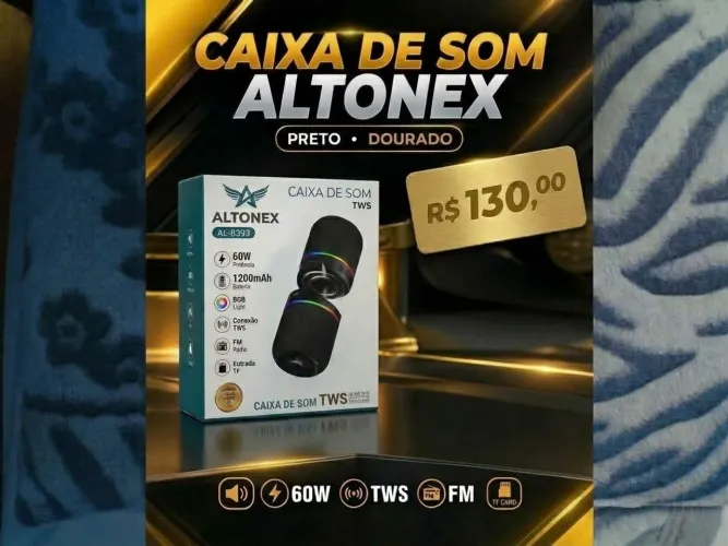 Caixa de Som Altonex 60W TWS