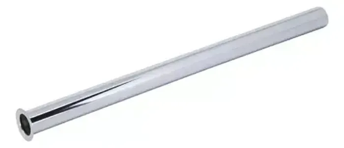 Gargalo / Tubo de Metal Cromado para Sifão de Lavatório 3/4" x 30cm Hidroprata