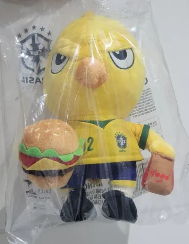 Pelúcia Canarinho Seleção Brasileira 2002 - Ifood