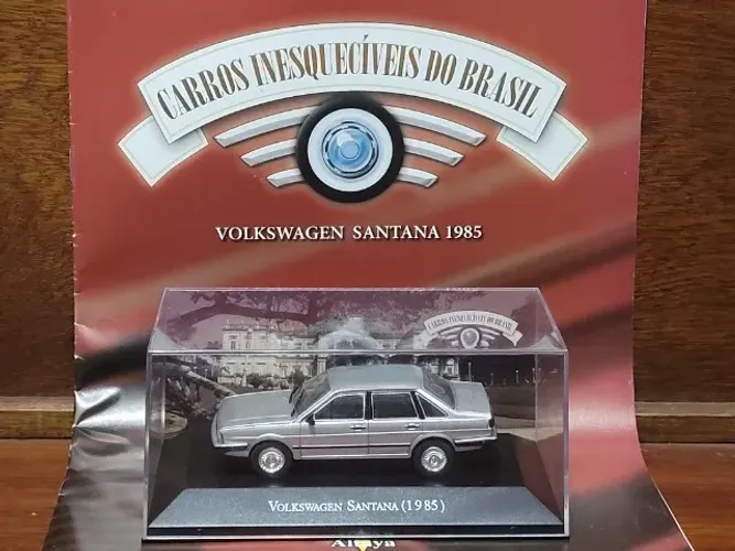 VW Volkswagen Santana 1985 Coleção Carros Inesquecíveis do Brasil Carrinho Miniatura 1/43