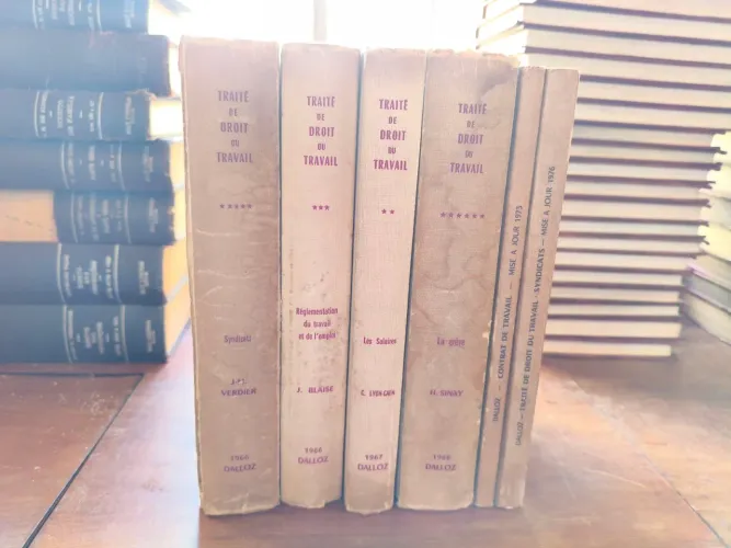 Coleção Direito Antigo Traitê de Droit Du Travail - Francês - 6 Volumes