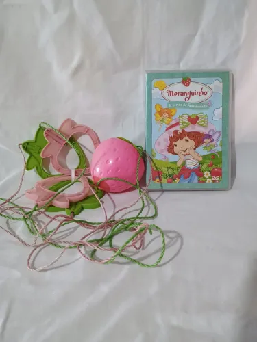 Brinquedo antigo Vai e Vem e dvd antigo original da Moranguinho
