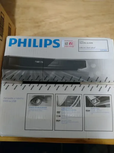 DVD Player Philips DVP2850 USB DivX - Funcionando + Controle Remoto