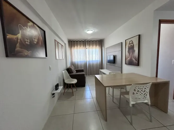 FLAT PARA LOCAÇÃO | MOBILIADO E EQUIPADO | 1 QUARTO | ANDAR ALTO | 1 VAGA ROTATIVA | HOME