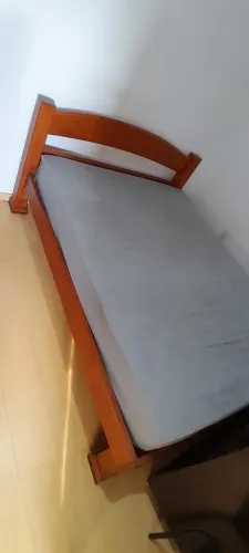 CAMA CASAL EM MADEIRA MACIÇA