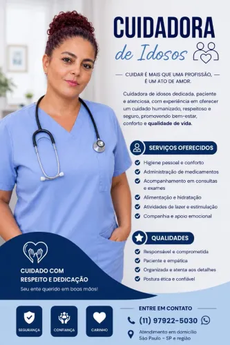 Cuidadora de idosos  Home Care 