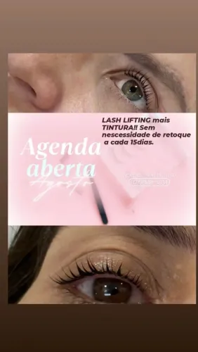 Lash lifting mais tintura