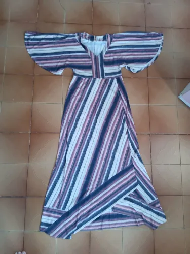 vestido longo marfino