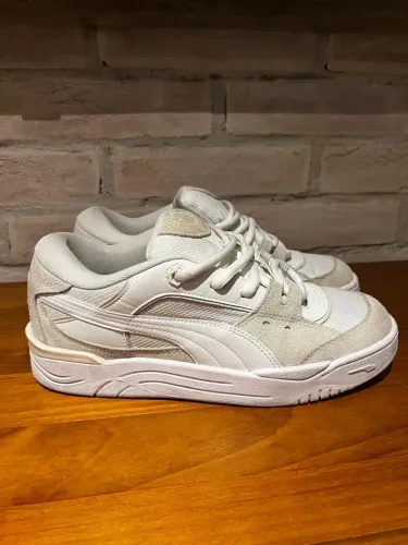 Tênis Puma 180 Branco/Cinza Nº 42 - Seminovo, Impecável