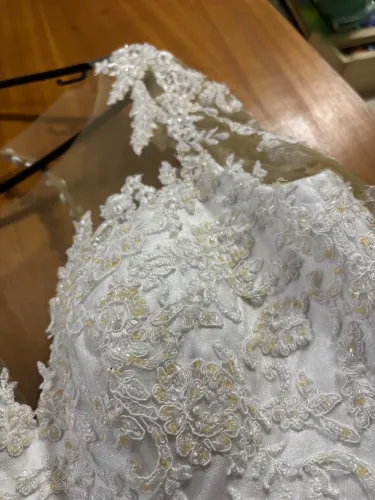 Vestido de noiva bordado - Tamanho do 44/50
