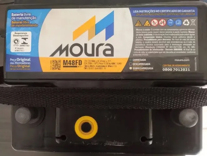 Bateria Moura - Venda Rápida (Precisa de Carga)