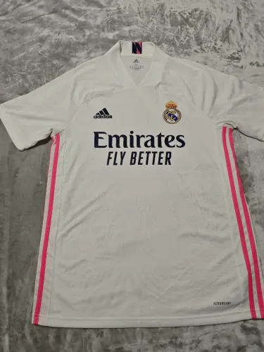 camisa adidas real madrid 20/21 branca M