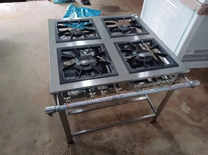 FOGAO INDUSTRIAL ALTA PRESSAO INOX 4 BOCAS R$ 1.750,00 ZAP *