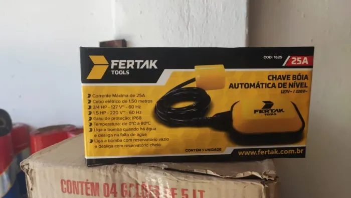 chave boia automatica de nivel 127 / 220 25a