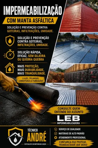 IMPERMEABILIZAÇÃO COM MANTA ASFÁLTICA 