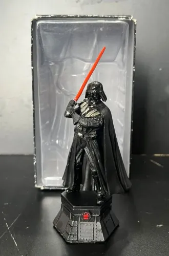 Miniatura Darth Vader Coleção Xadrez Star Wars Oficial Metal