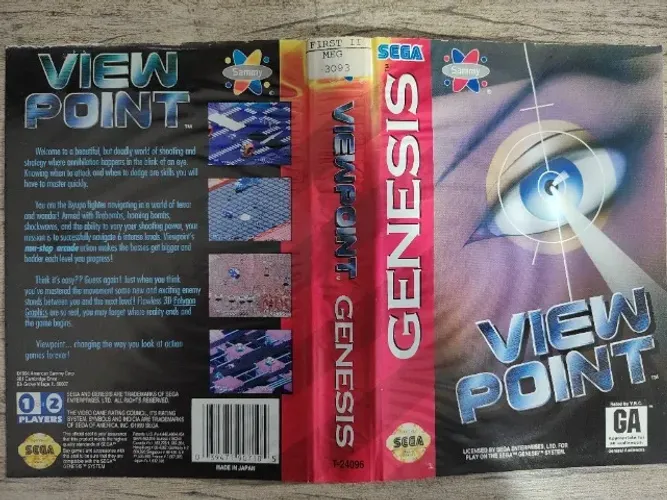 Encarte Viewpoint original - Mega Drive/Sega Genesis