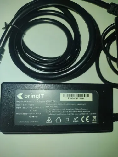 Fonte Carregador Notebook Acer 19V 2.15A BringIT Acer E5-571-52ZK Bivolt (TESTADO FUNCIONA