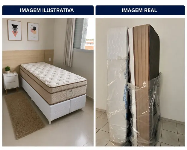 ? Vendo Colchão + Box Probel Paris PLW Euro Solteiro (88x188) - Apenas 2 meses de uso!