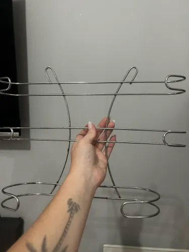 Suporte triplo de papel toalha, filme e alumínio 