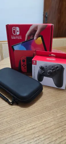 Nintendo Switch OLED DESBLOQUEADO - Edição Mario