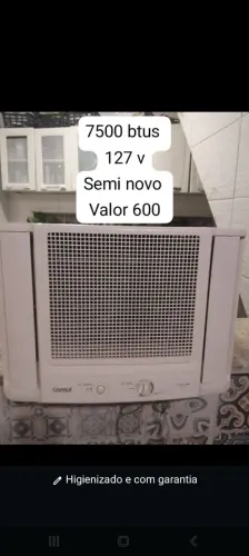 Ar condicionado 7500 btus 127volts Higienizado e com garantia semi novo