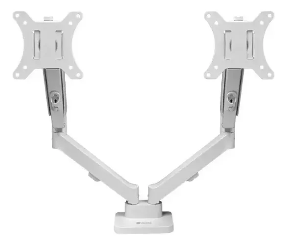 Suporte Articulado Duplo para Monitor Zinnia Nimbo 210 Branco - Pistão a Gás