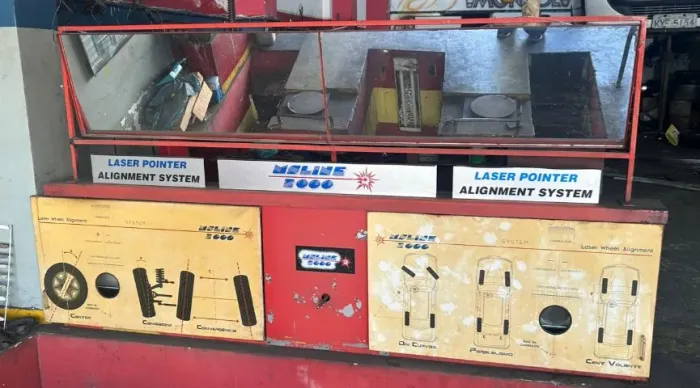 Painel de alinhamento a laser