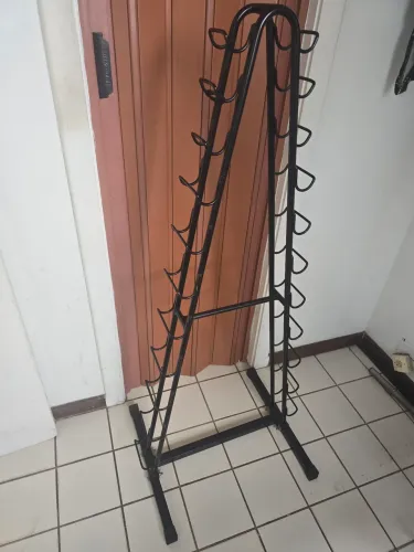 Suporte Estante Expositor de Halteres Ótimo estado
