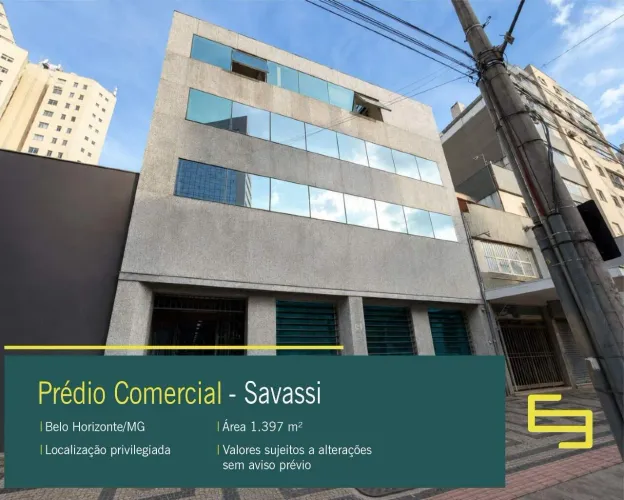 Prédio para alugar na Savassi em Belo Horizonte/MG