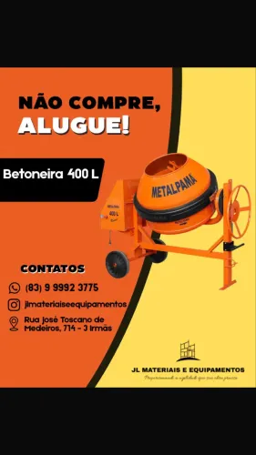 Aluguel de betoneira