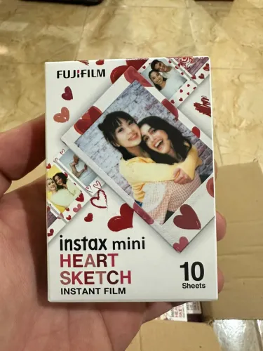 Pack de Filmes Instax Mini Heart Sketch 10 Fotos