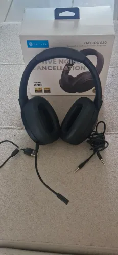 Headphone Haylou S30 Bluetooth ANC - Completo na caixa