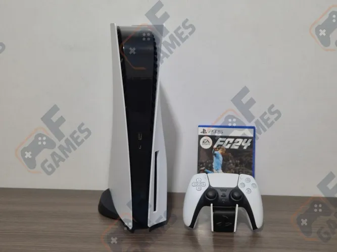 PS5 | Playstation 5 FAT 825GB Seminovo Com Leitor + Garantia | Aceito Cartão!!!