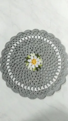 Sousplat de Crochê 35 cm - Sob Encomenda ( valor e a unidade)