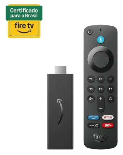 Amazon Stick HD Fire TV 3° Geracão, Comando de Voz Full HD 8GB com 1GB de Memória RAM