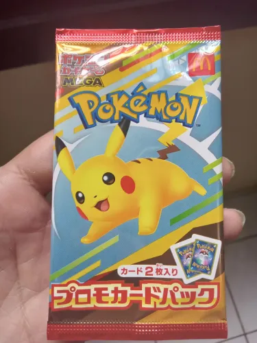 Booster lacrado Pikachu Mcdonalds 2025 original japonês 