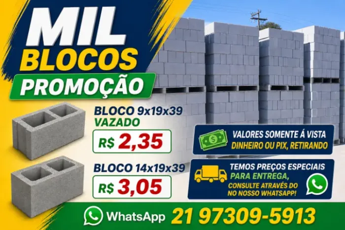 BLOCO DE CONCRETO DE FÁBRICA