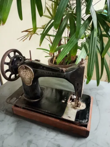 Máquina de costura retrô para decoração