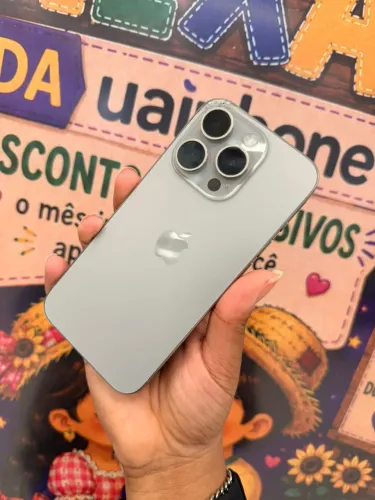 IPHONE 15 PRO 256GB NATURAL (pra sair rápido) 