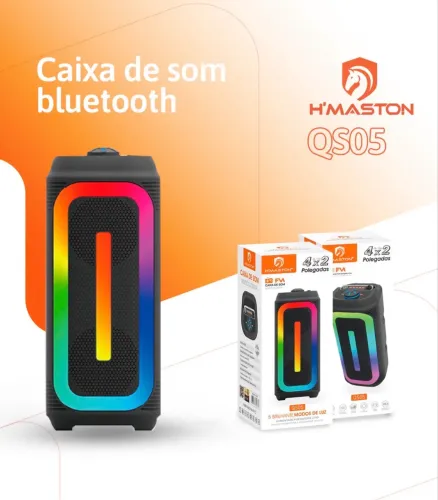 Caixa de som torre cores diversas 