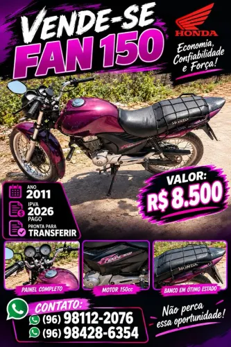 Vendo Moto Fan 150