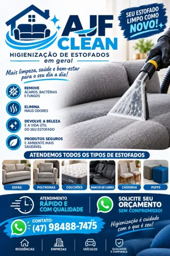 AJF CLEAN higienização de estofados