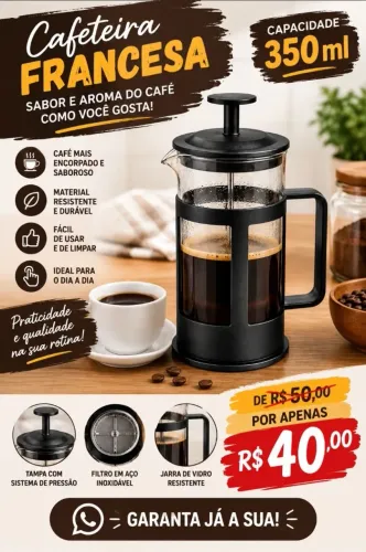 CAFETEIRA FRANCESA 350 ML