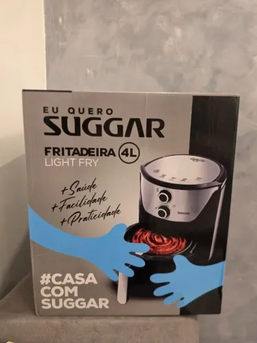 Fritadeira Airfry Suggar 4 Litros Preta/Inox 220V