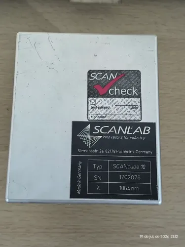 Laser de Fibra IPG 120W + ScanLab SCANcube 10 | Sistema de Marcação Industrial Completo